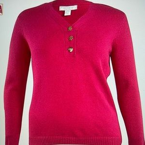 Charter Club Raspberry Fig New Sweater Plus Size Gold